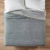 Reversible Textured Cotton Chambray Coverlet - Full/Queen