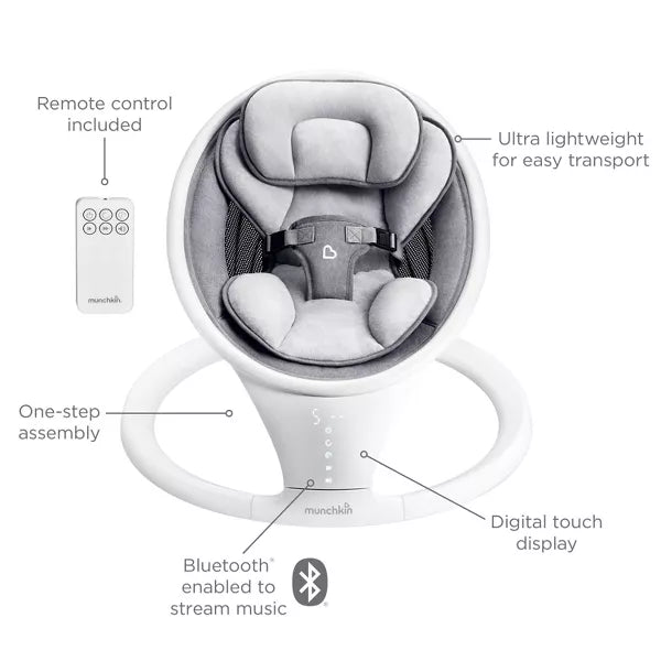 Bluetooth Enabled Baby Swing