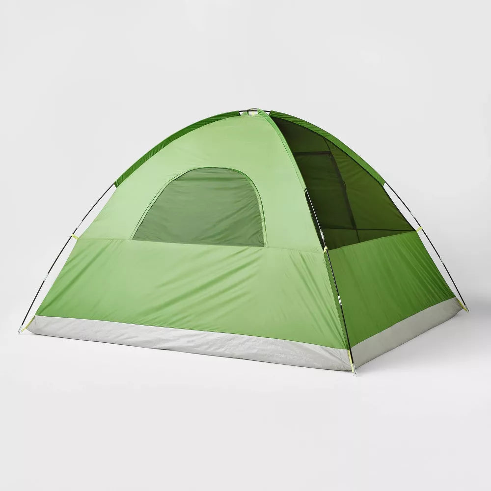 6 Person Dome Family Tent Green