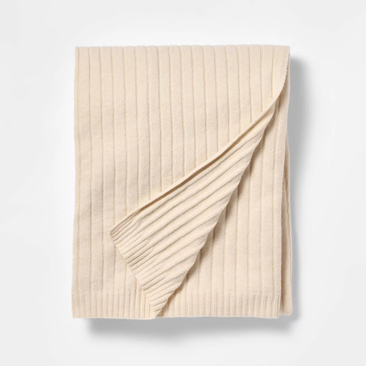 Casual Mixed Rib Throw Blanket - Threshold - SHOWROOM ITEM 