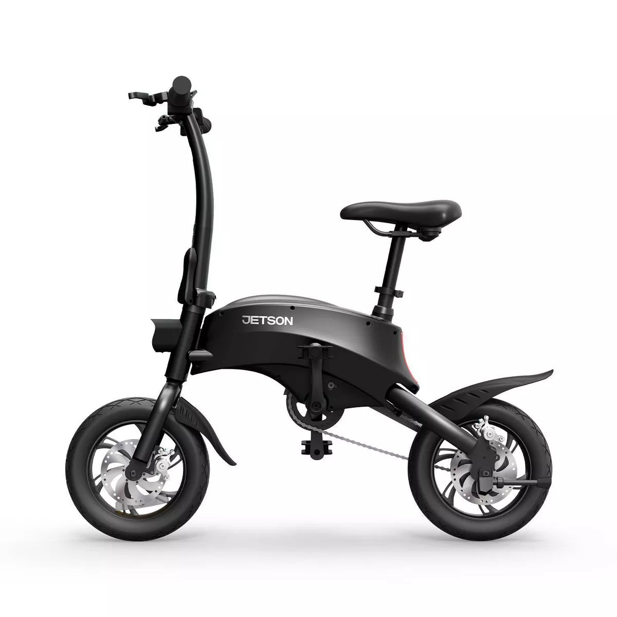 Axle Foldable Step Over Electric Bike - Black