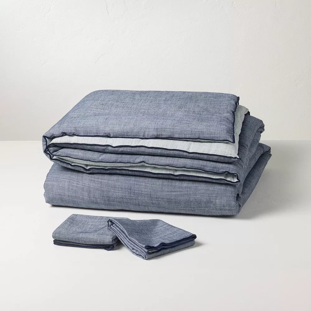 3pc Reversible Comforter Set Queen