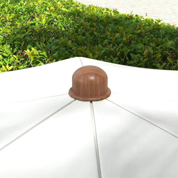 Beach Umbrella, Ruffled Outdoor with Vented Canopy, Carry Bag