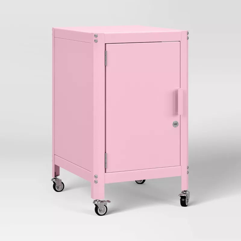 Metal Rolling Locker Dorm Storage Cabinet with Lock
