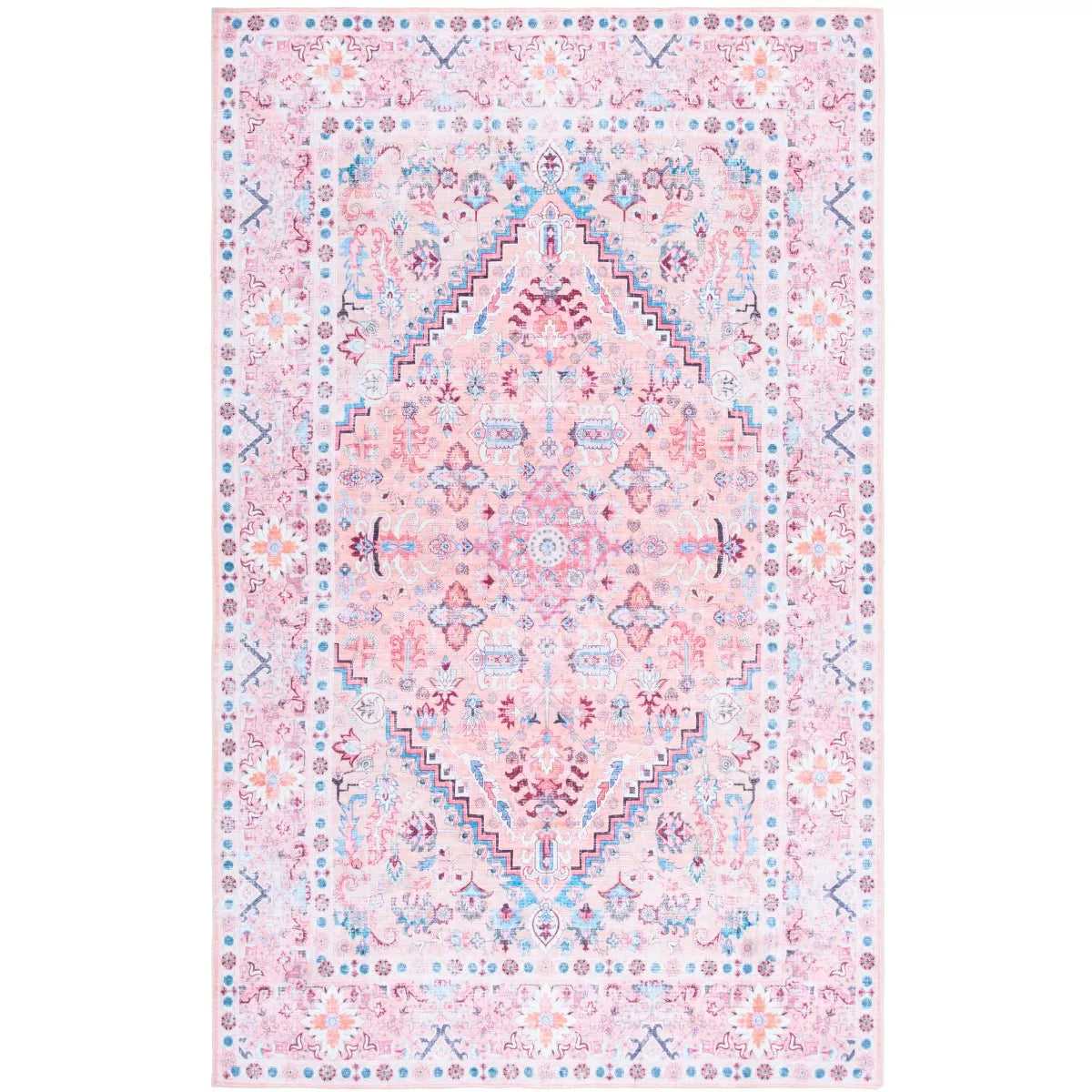4'x6'  Arizona Power Loomed Indoor Rug - Beige/Pink SHOWROOM ITEM