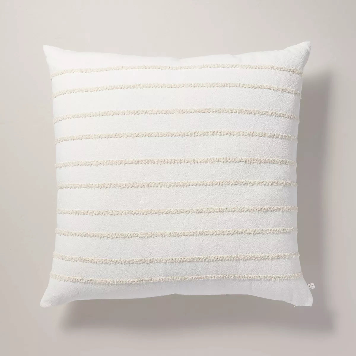 26"x26" Tufted Rib Stripe Euro Bed Pillow SHOWROOM ITEM