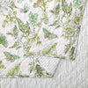 Full/Queen Quilt Botanical Floral Green