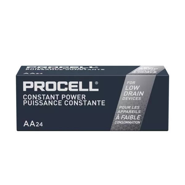 Professional Batteries Procell Constant AA Alkaline Batteries 24 pk Boxed, final cut