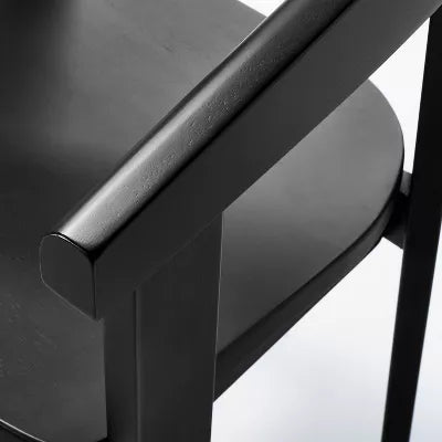 Terra Solid Wood Curved Back Counter Stool