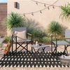 1-Piece Henning Folding Patio Chair Gray