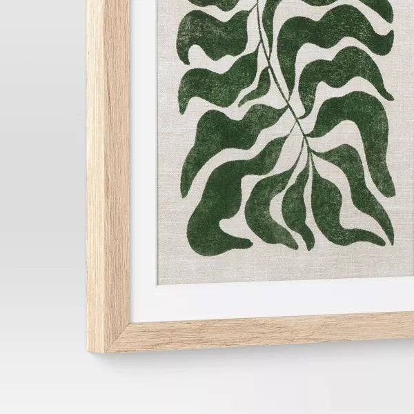 (Set of 3) Modern Seaweed Framed Arts Naturals