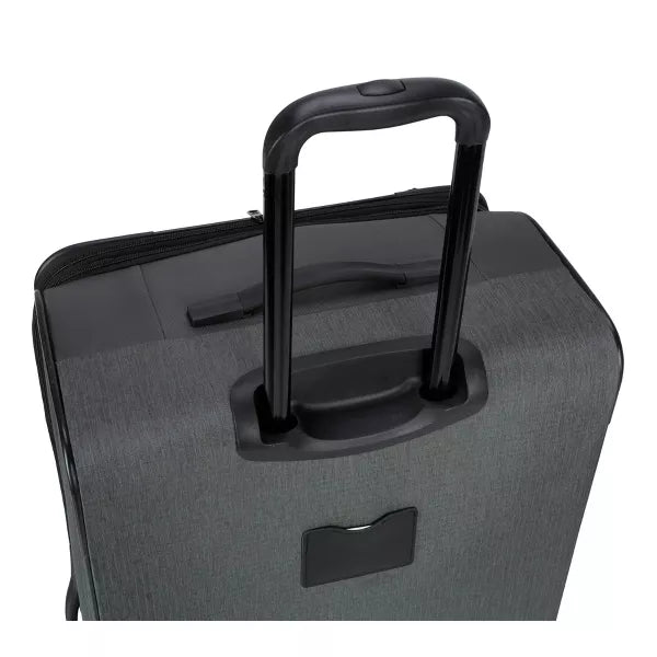 Softside Large Checked Spinner Suitcase - Gray Heather