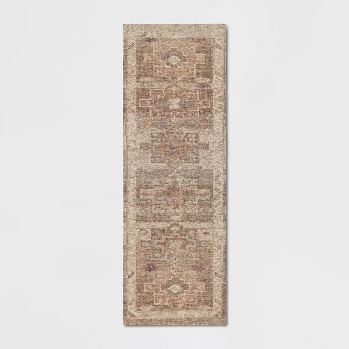 Caravan Geometric Woven Runner Tan