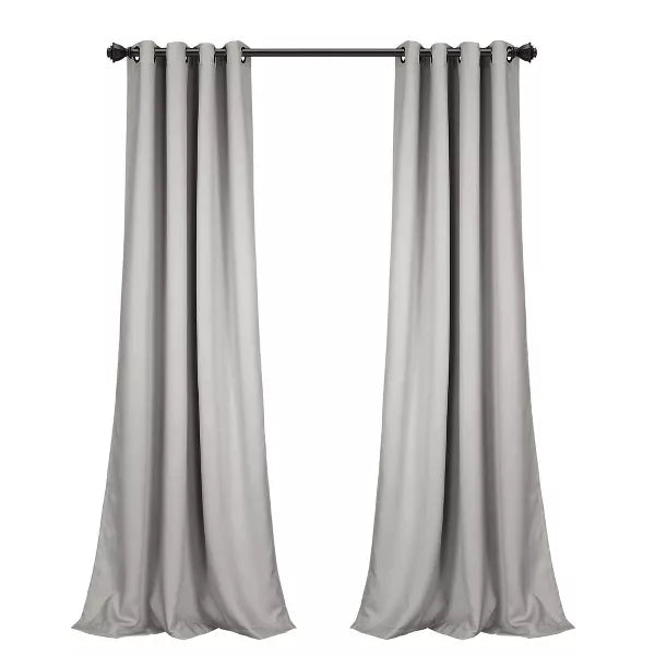 Set of 2 Insulated Grommet Top Blackout Curtain Panels