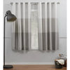 Set of 4 Chateau Striped Faux Silk Light Filtering Grommet Top Window Curtain Panels