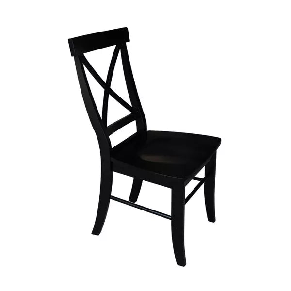 X Back Chairs with Solid Wood - International Concepts