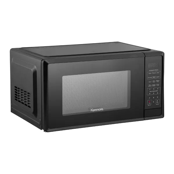 Microwave - Black: Countertop Oven, 1000W, Child Lock, 6 Programs