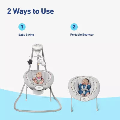 DuetConnect Deluxe Multi-Direction Baby Swing and Bouncer - Britton