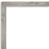 Non-Beveled Dove Gray Wash Square Wall Mirror