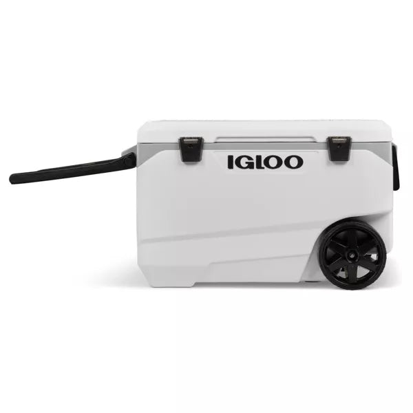 Latitude Rolling Cooler - White: Polyethylene, Tow Handle
