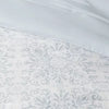 7pc Medallion Comforter Bedding Set with Sheets Blue - King