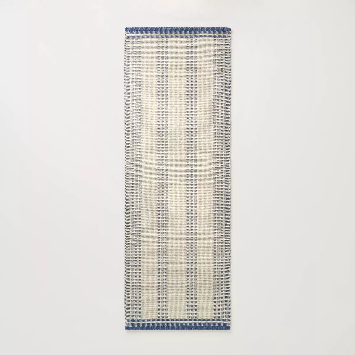 Vertical Stripes Wool-Cotton Blend Runner/Accent Rug 2'4"x7