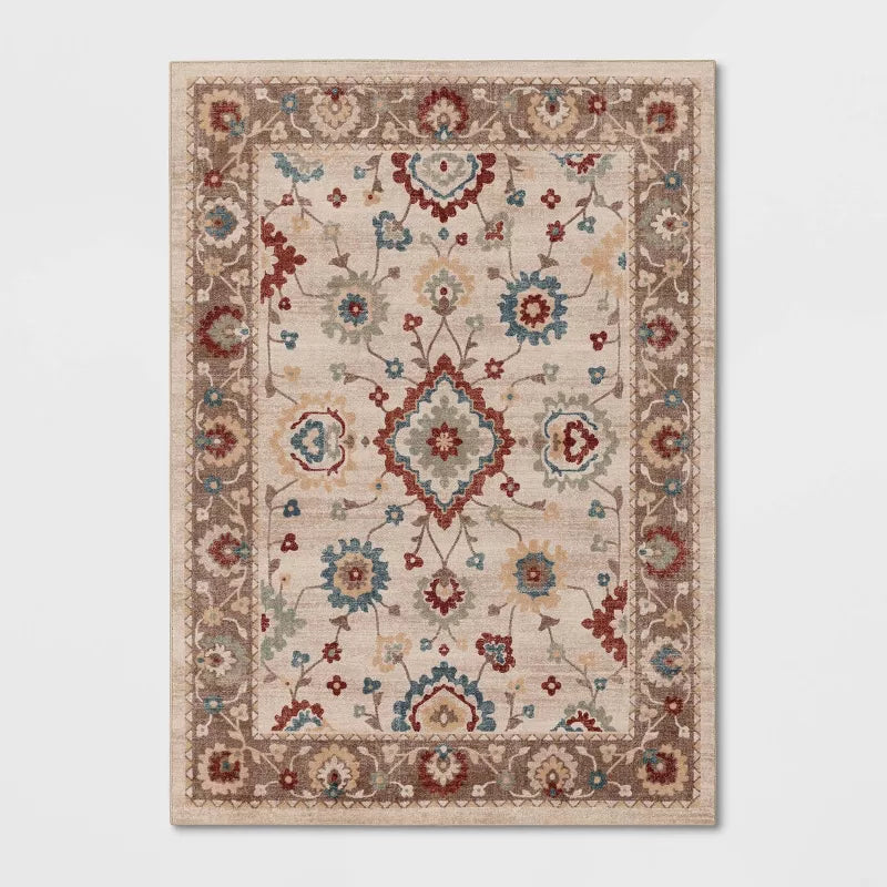 Gianna Persian Style Area Rug Tan - 5'x7'
