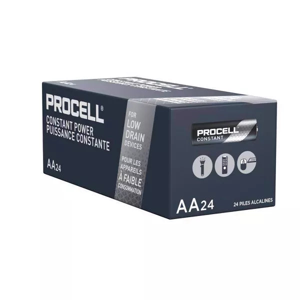 Professional Batteries Procell Constant AA Alkaline Batteries 24 pk Boxed, final cut