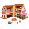 Toy House with Furniture 20pc - Honeysuckle Hillside Cottage