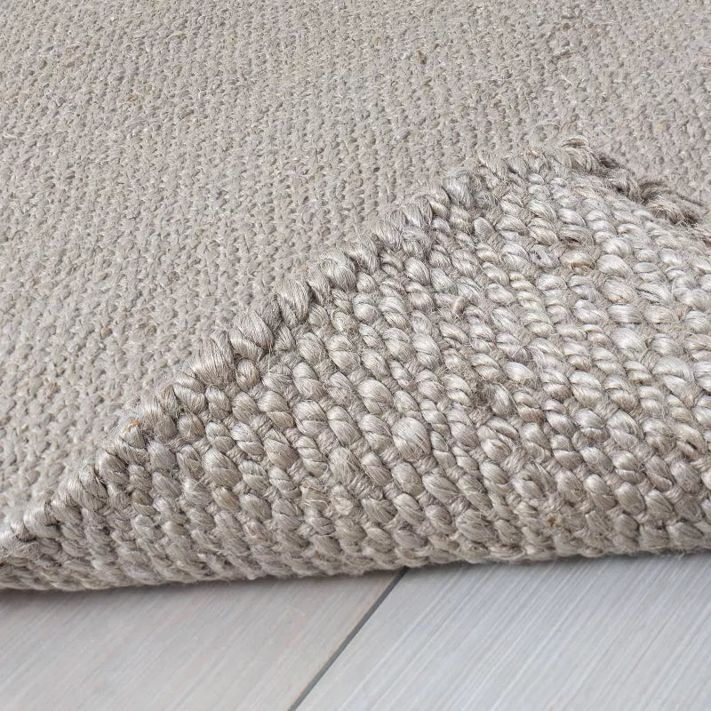 Bleached Jute Fringe Rug 3'x5' Accent