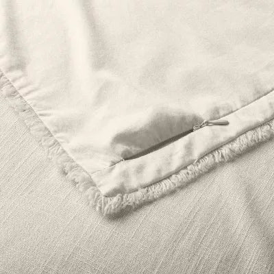 Heavyweight Linen Blend Comforter & Sham Set - Full/Queen