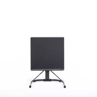 Adjustable Height Folding Tray Table Black