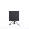 Adjustable Height Folding Tray Table Black