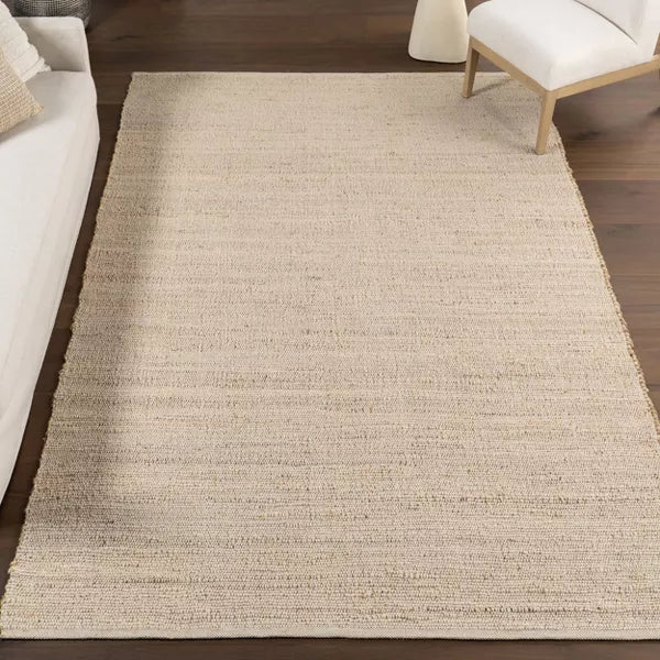 Elfriede Farmhouse Jute Blend Indoor Area Rug 3'x5'