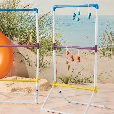 Plastic Ladderball - Outdoor Lawn Toss Game, 9 Piece Set