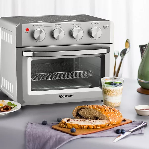 7-in-1 Air Fryer Toaster Oven Dehydrate Convection Ovens w/ 5 Accessories