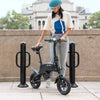 Axle Foldable Step Over Electric Bike - Black