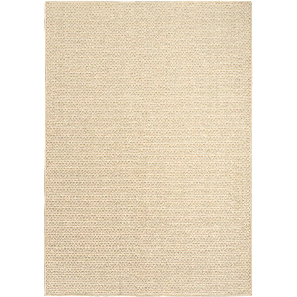 Tulum Basketweave Solid Indoor/Outdoor Rug 5'3"x7'