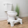 The Original Bathroom Toilet Stool White : Microfiber, Machine Washable, Non-Slip Backing