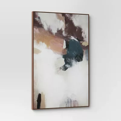 Wonderment Framed Canvas: Modern Abstract Wall Decor