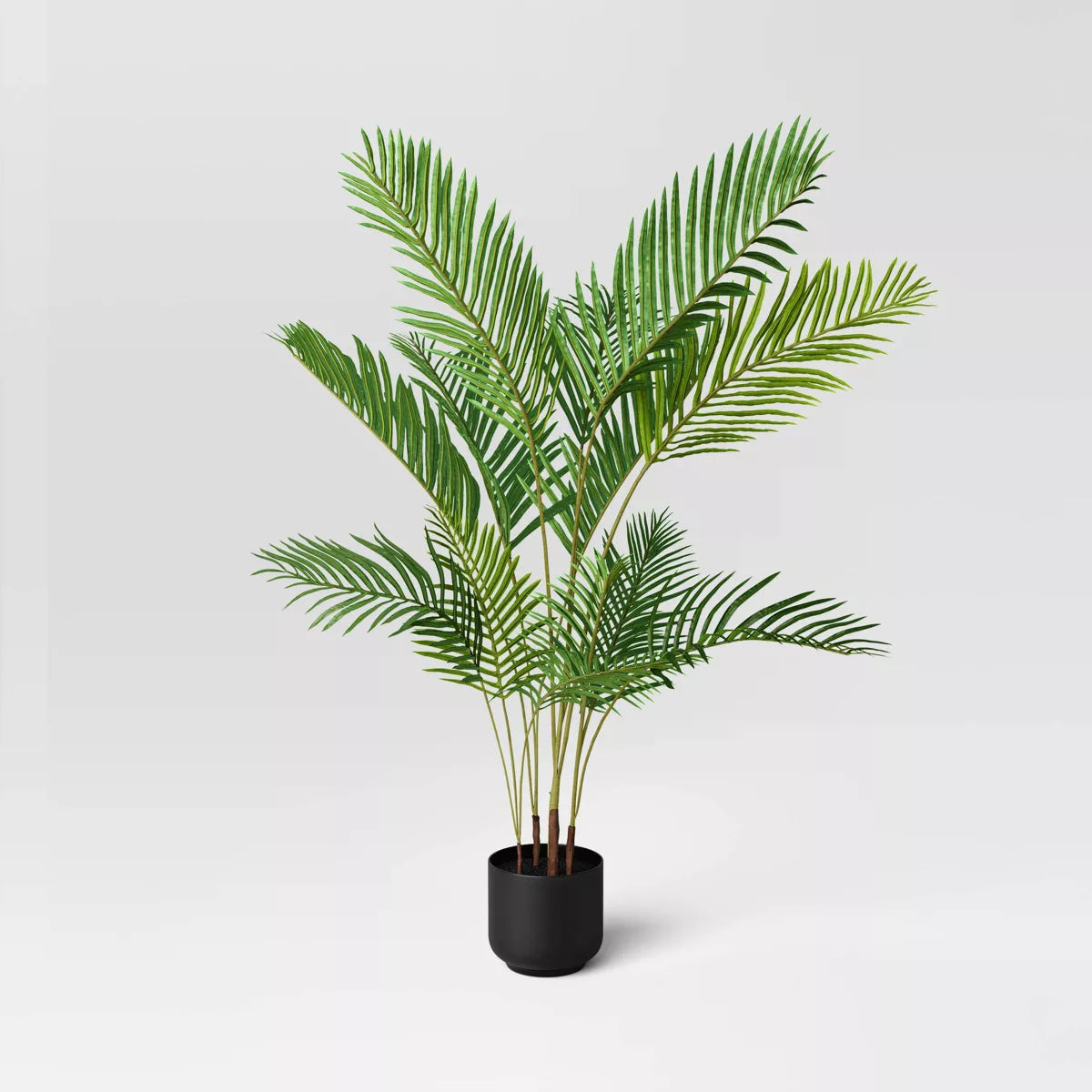 11.4" Faux Palm Artificial Tree - White Pot SHOWROOM ITEM