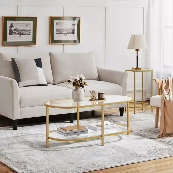 Tempered Glass 2-layer Coffee Table