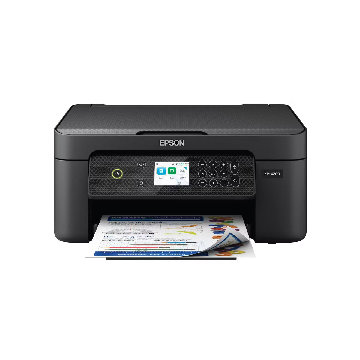 Wireless Color Inkjet All-in-One Printer, Copier, Scanner - Black:  Document Compatible