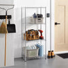 4 Tier Wire Shelving Chrome