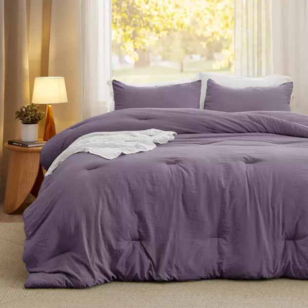 Comforter Set – Soft & Warm Imitation Washed Cotton Bedding for All Seasons King