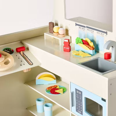 Toy Food Truck Playset 35pc - Creative Play Kitchen