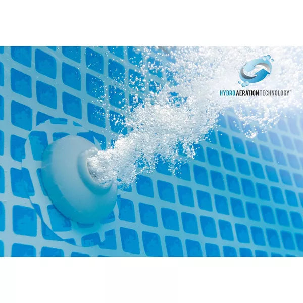Easy Set Round Inflatable Above Ground Pool with Filter Pump