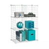 6 Cube Storage Set White