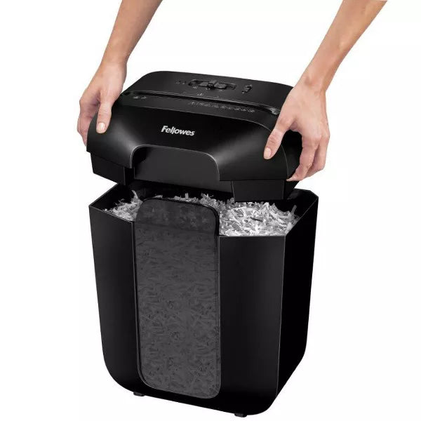 9 Sheet PowerShred Cross-Cut Shredder: Jam-Resistant, Shreds Staples & Credit Cards, Quiet Operation, Black