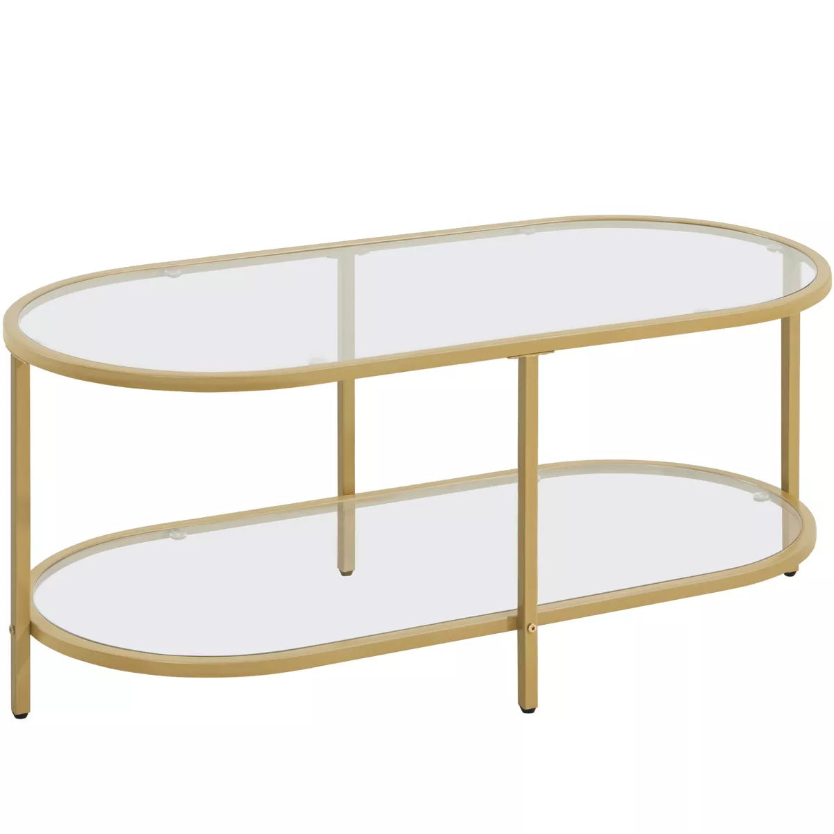 Tempered Glass 2-layer Coffee Table